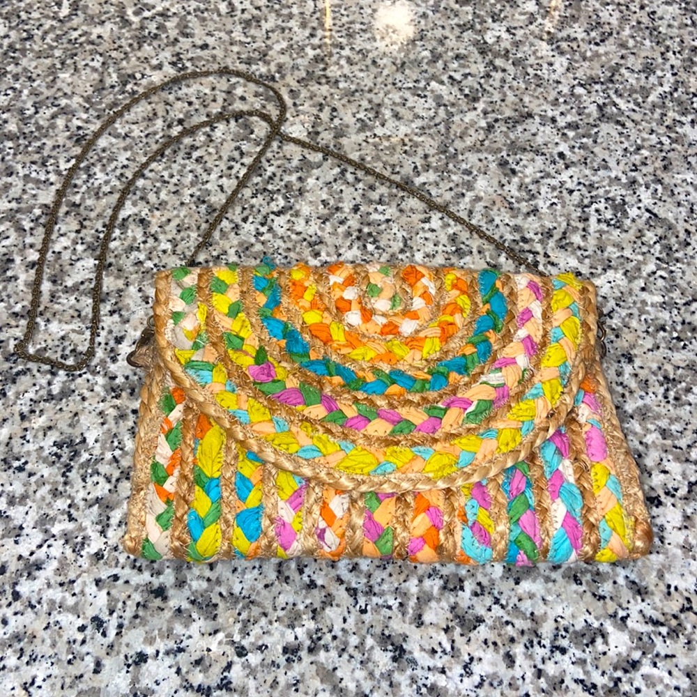 America & Beyond Handwoven Clutch